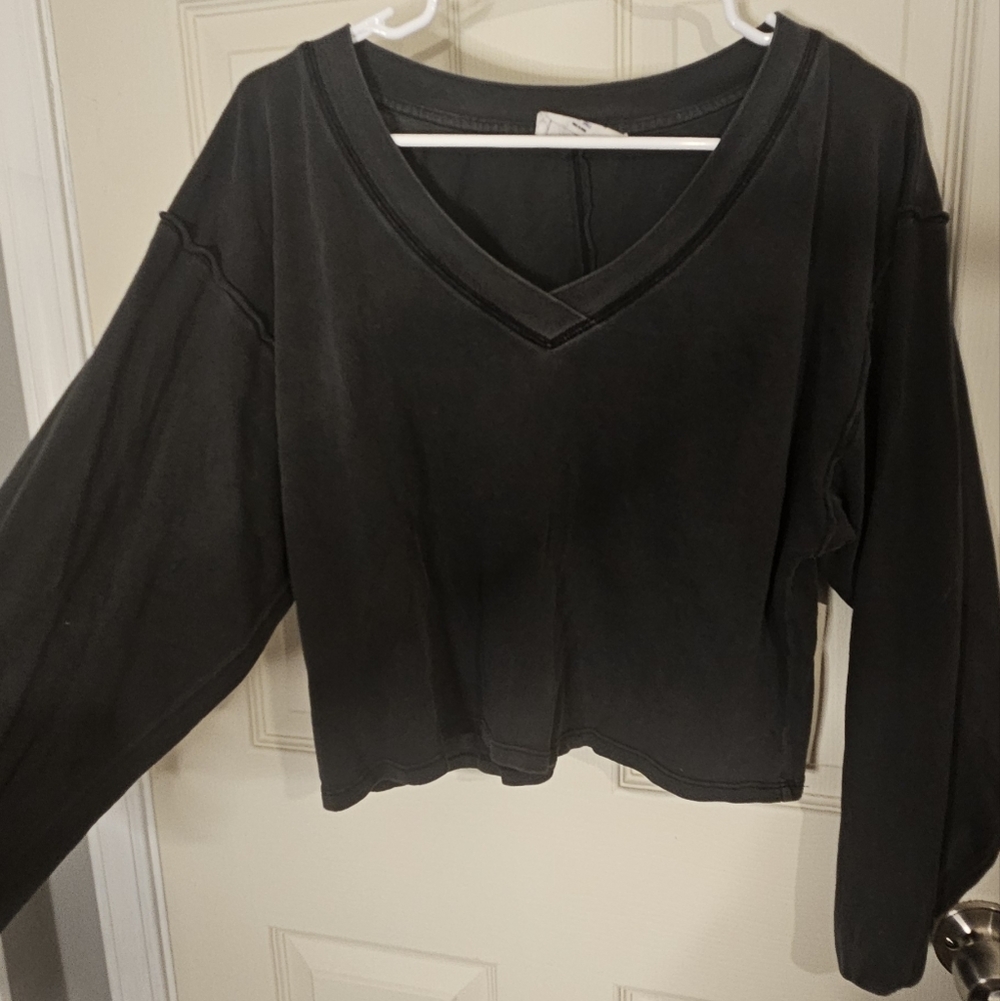 Double Zero Black V-Neck Sweater